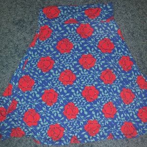 LuLa Blue Flower Skirt